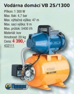 Domácí vodárna VB 25 Elpumps