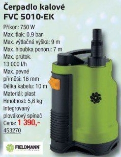 Kalové čerpadlo FVC 5010-EK Fieldmann
