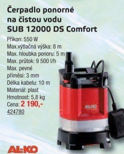 Ponorné čerpadlo Al-Ko SUB 12000 DS Comfort
