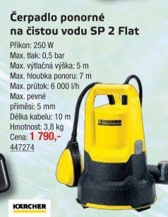 Ponorné čerpadlo SP 2 Flat Kärcher