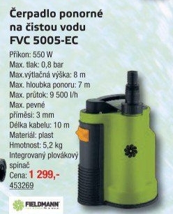 Čerpadlo Fieldmann FVC 5005-EC