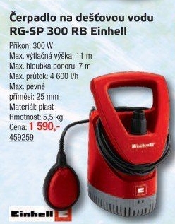 Čerpadlo na dešťovou vodu Einhell RG-SP 300RB