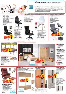 akční leták IDEA nábytek 15.5.2018-31.5.2018