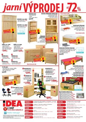 akční leták IDEA nábytek 15.5.2018-31.5.2018