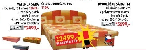 Válenda SÁRA šedá