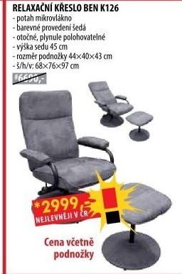Relaxační křeslo BEN K126