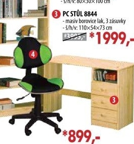 PC stůl 8844 lakovaný