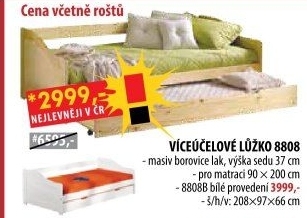 Jednolůžko s přistýlkou LAURA