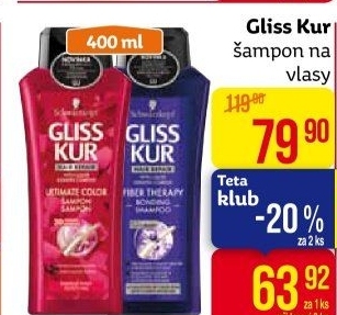Šampon Gliss Kur Schwarzkopf