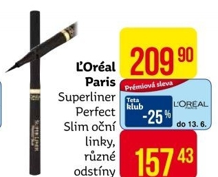 Oční linky ve fixu Super Liner Perfect Slim L'oreal