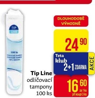 Odličovací tampony Tip Line