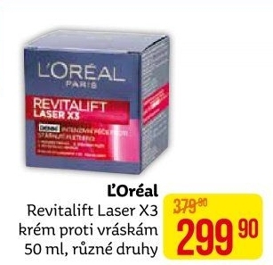 Krém pleťový proti vráskám Laser X3 Renew Revitalift L'Oréal