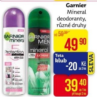 Deodoranty Garnier