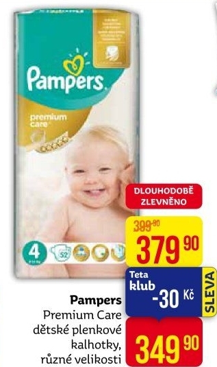 Pleny dětské Pampers Premium Care