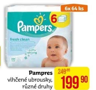 Vlhčené ubrousky dětské Pampers