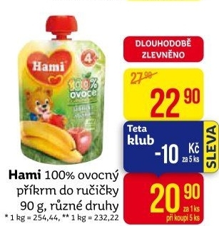 Ovocná kapsička Hami