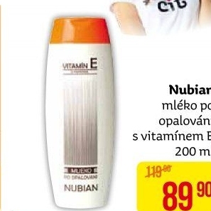 Mléko po opalování Nubian