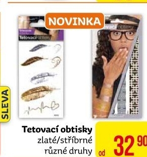 Arch s tetovacími nálepkami