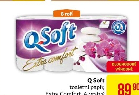 Toaletní papír 4vrstvýQ soft