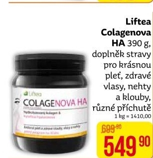 Doplněk stravy Colagenova HA Liftea