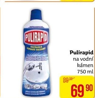 Čistič na vodní kámen Pulirapid