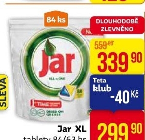 Kapsle do myčky Jar