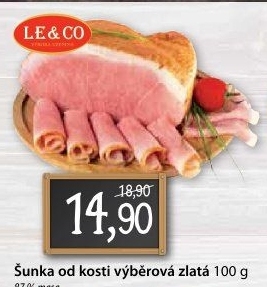 Šunka od kosti výběrová LE&amp