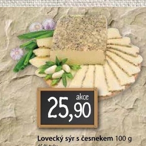 Sýr lovecký s česnekem