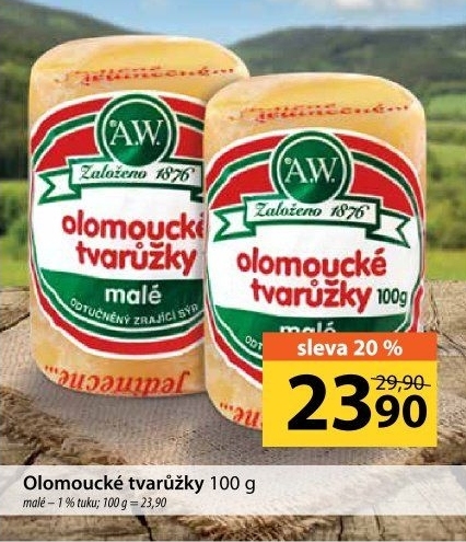 Sýr tvarůžky olomoucké A.W.