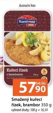 Kuřecí řízek smažený s bramborem Vltavotýnské lahůdky