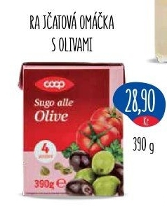 Rajčatová omáčka s olivami Coop