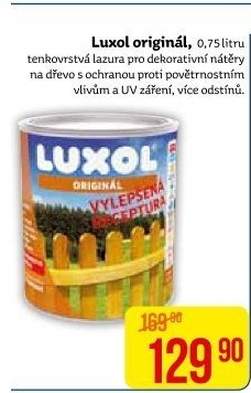 Lazura na dřevo Luxol