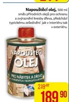 Napouštěcí olej