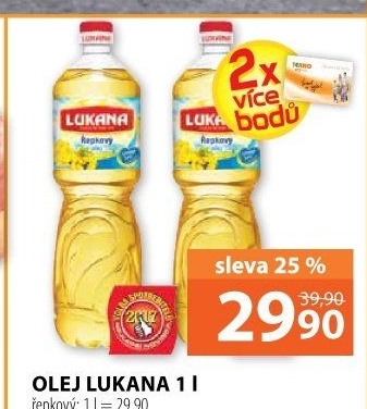 Řepkový olej Lukana