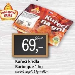 Kuřecí křídla Barbecue Vodňanské kuře