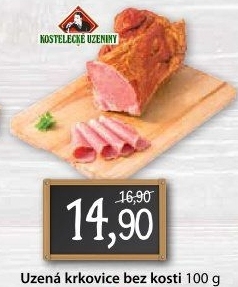 Vepřová krkovice uzená bez kosti Kostelecké uzeniny