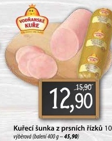 Šunka kuřecí prsní výběrová Vodňanské kuře