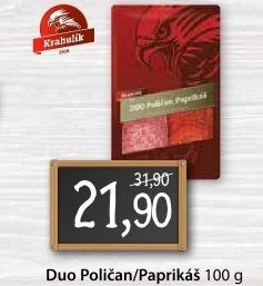 Salám Poličan+Paprikáš duo Krahulík