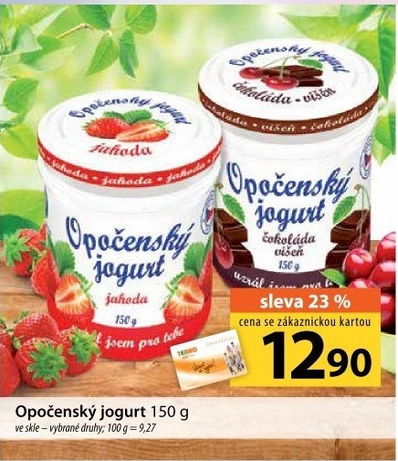 Jogurt ochucený Opočenský Bohemilk