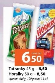 Oplatky Tatranky Sedita