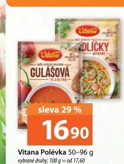 Instantní polévky Vitana