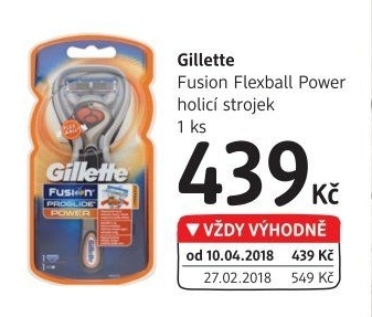 Holicí strojek pánský Power Flexball Gillette Fusion Proglide