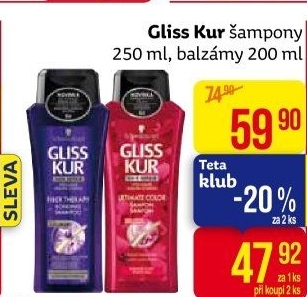 Šampon Gliss Kur Schwarzkopf