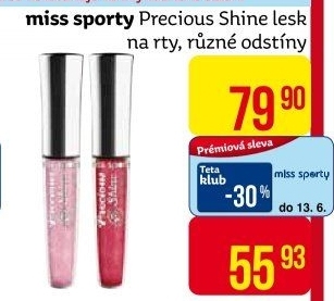 Lesk na rty Precious Shine Miss Sporty