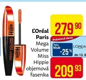 Řasenka Mega Volume Miss Manga Hippie L'Oréal