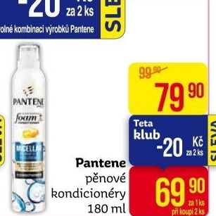 Pěnový balzám na vlasy Pantene