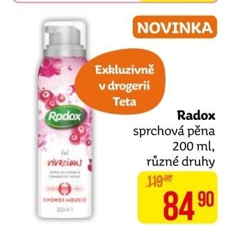 Sprchová pěna Radox