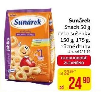 Snack pro první zoubky Sunárek