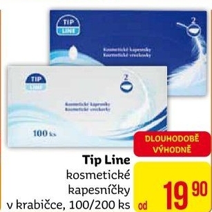 Papírové kapesníčky Tip Line - box
