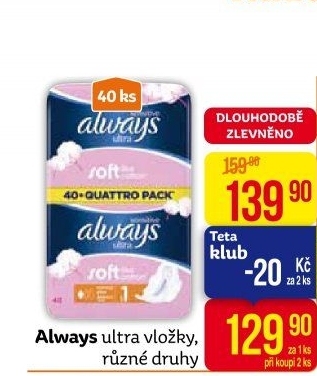 Vložky dámské Ultra Always